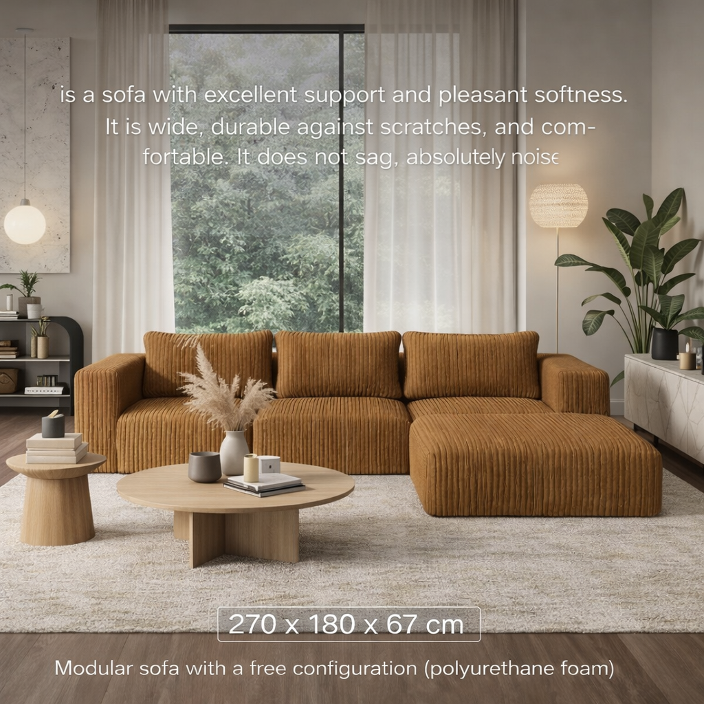 TERRA Modular Corduroy Sofa