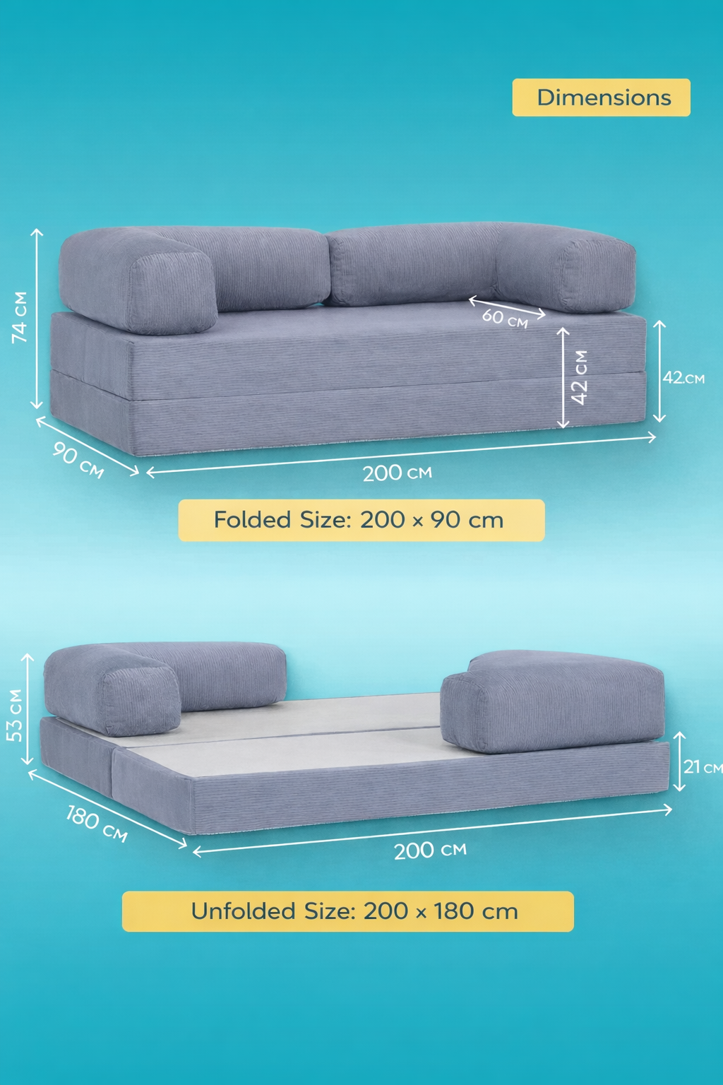 ELIN Convertible Sofa-Mattress