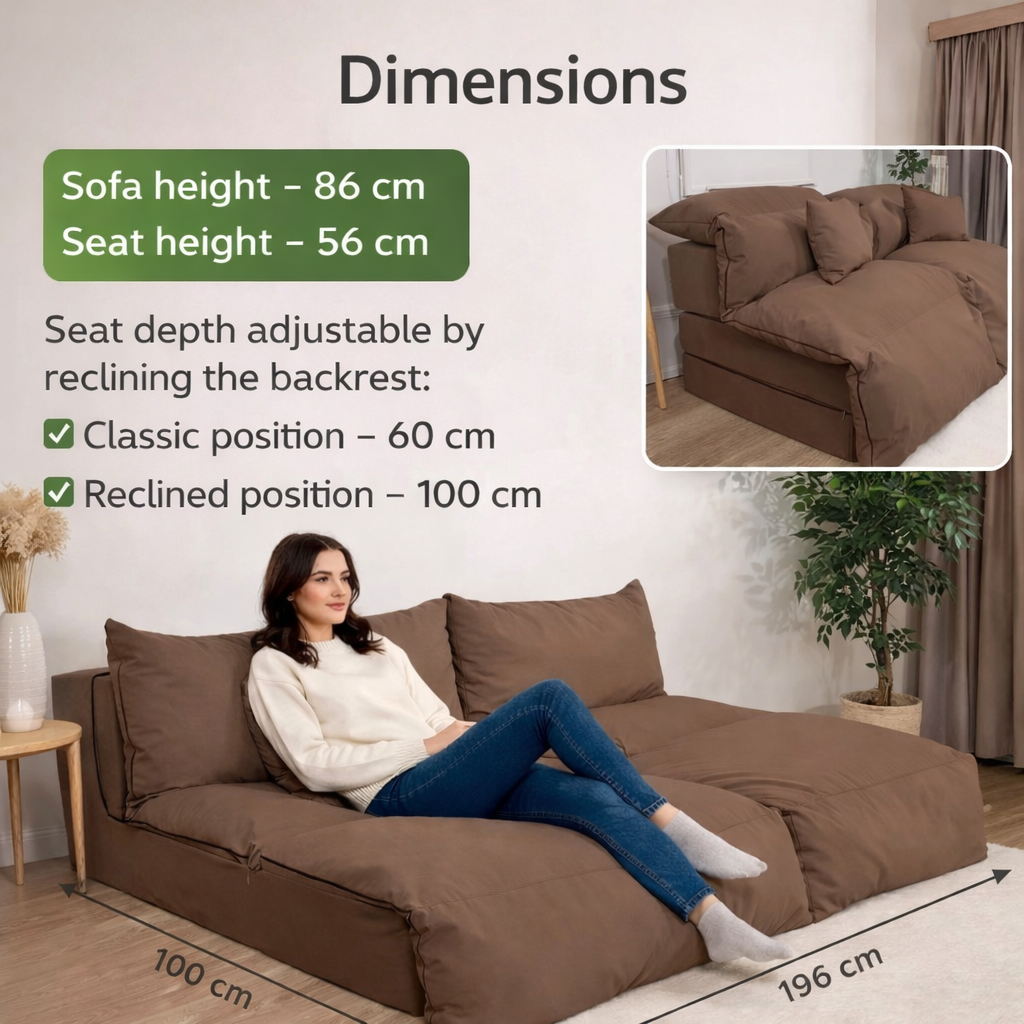 EBON Convertible Lounge Sofa