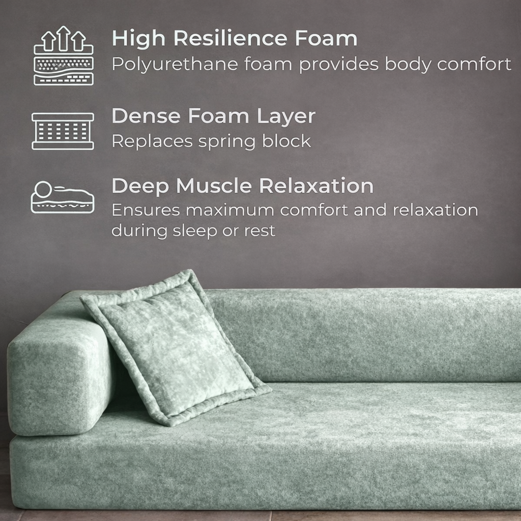 LUVRA Modular Lounge Sofa — High Resilience Foam
